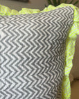 Malati in Neon | Quilted Cushion - Bombaby