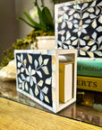 Mother of Pearl Match Box Holder | Midnight Navy - Bombaby