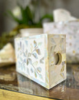 Mother of Pearl Match Box Holder | Sandy Shores - Bombaby