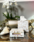 Mother of Pearl Match Box Holder | Sandy Shores - Bombaby