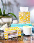 Mother of Pearl Match Box Holder | Sunshine Yellow - Bombaby