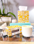 Mother of Pearl Match Box Holder | Sunshine Yellow - Bombaby