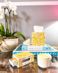 Mother of Pearl Match Box Holder | Sunshine Yellow - Bombaby