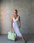 Oversized Handprinted Scarf | Ocean Dream - Bombaby