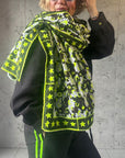 Oversized Handprinted Scarf | Rebel camo - Bombaby