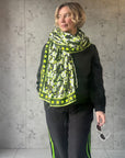 Oversized Handprinted Scarf | Rebel camo - Bombaby