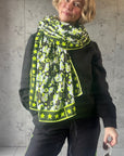 Oversized Handprinted Scarf | Rebel camo - Bombaby