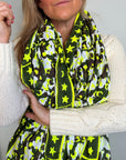 Oversized Handprinted Scarf | Rebel camo - Bombaby