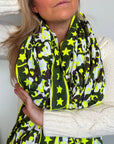 Oversized Handprinted Scarf | Rebel camo - Bombaby