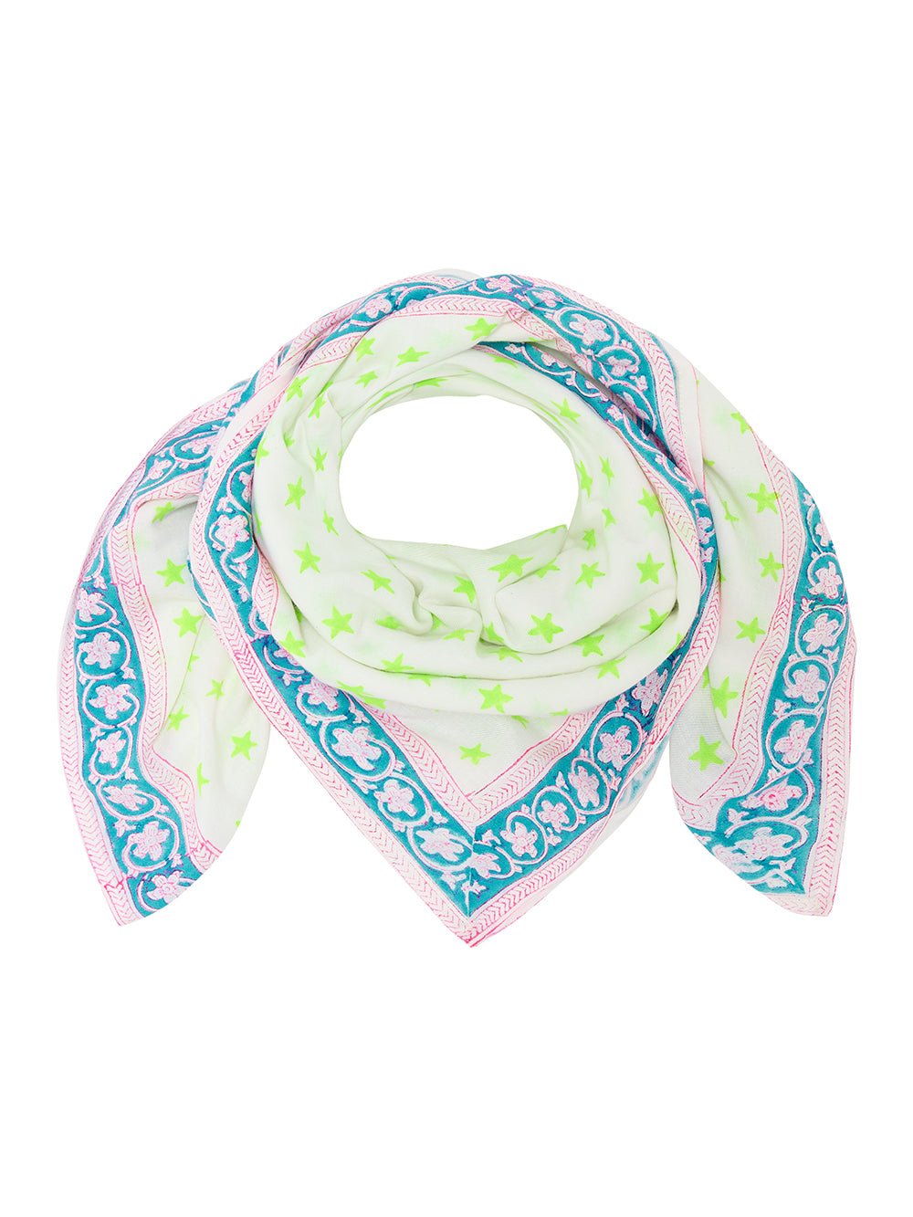 Oversized Handprinted Scarf | Starstruck - Bombaby