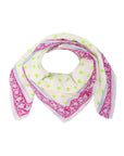 Oversized Handprinted Scarf | Wild Lime - Bombaby