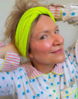 Pure Cashmere Headband | Neon Yellow - Bombaby
