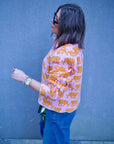 Quilted Jacket | Powder Pink Tiger - Bombaby