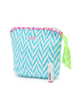 Quilted Make Up Bag | Malibu Blue - Bombaby