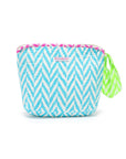 Quilted Make Up Bag | Malibu Blue - Bombaby