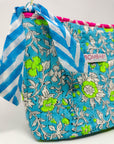 Quilted Make Up Bag | Meadow - Bombaby