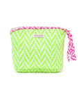 Quilted Make Up Bag | Neon Green - Bombaby