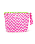 Quilted Make Up Bag | Neon Pink - Bombaby