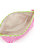 Quilted Make Up Bag | Neon Pink - Bombaby