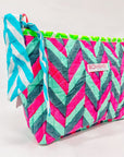 Quilted Make Up Bag | Ziggy - Bombaby