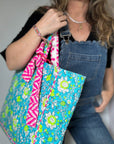 Quilted Tote Bag | Meadow - Bombaby