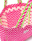 Quilted Tote Bag | Neon Pink - Bombaby