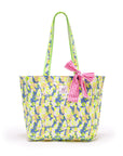 Quilted Tote Bag | Neon Storm - Bombaby