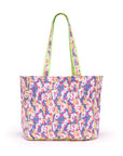 Quilted Tote Bag | Pink Mirage - Bombaby