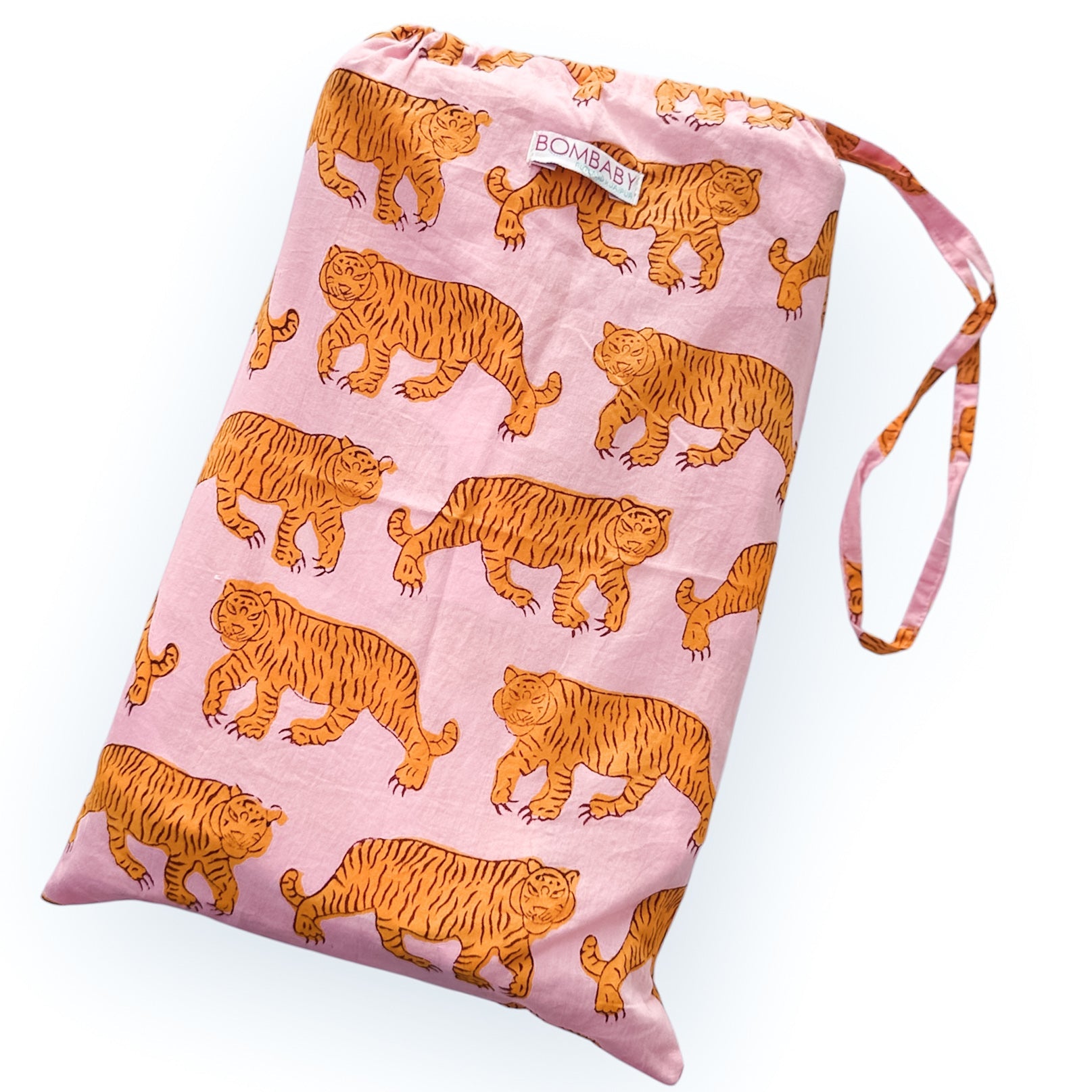 Quilted Tote Bag | Pink Tiger - Bombaby