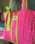 Quilted Tote Bag | Sugar Rush - Bombaby
