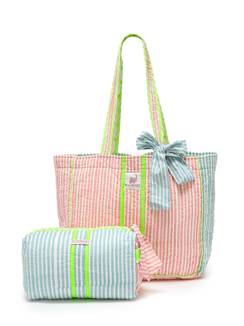 Quilted Tote Bag | Sunwashed - Bombaby