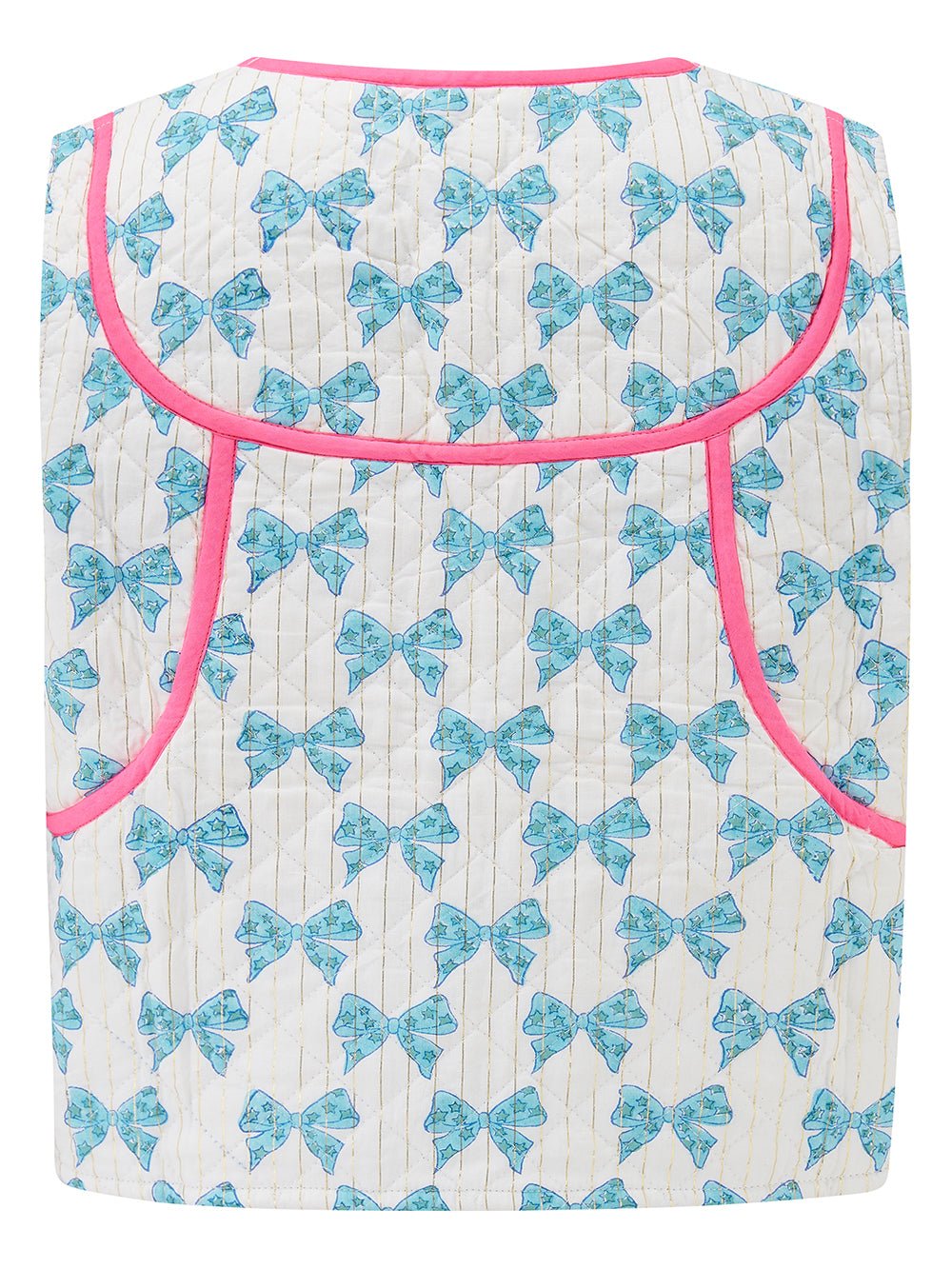 Quilted Waistcoat | Jaipur Bloom - Bombaby