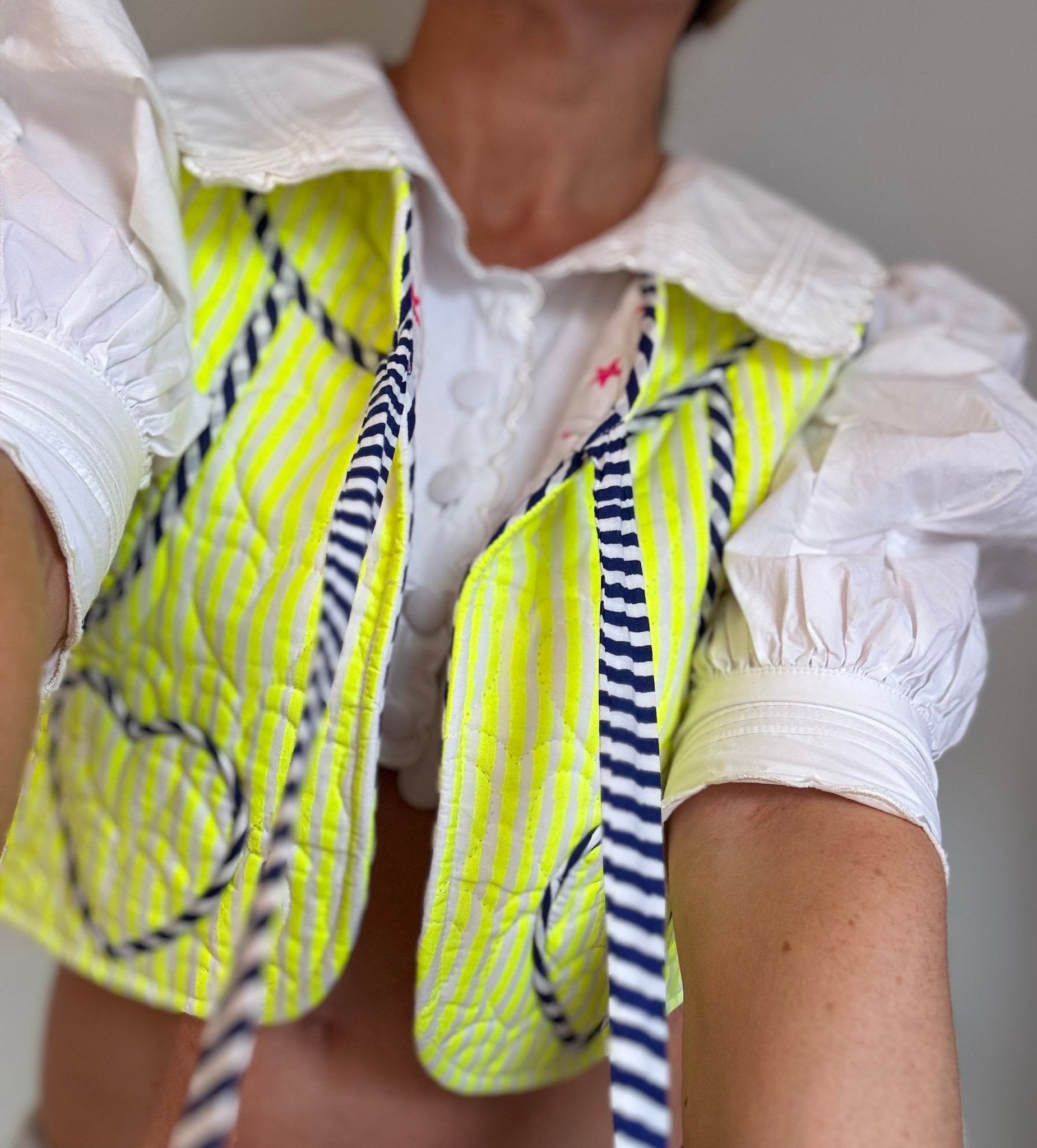 Quilted Waistcoat | Limoncello - Bombaby