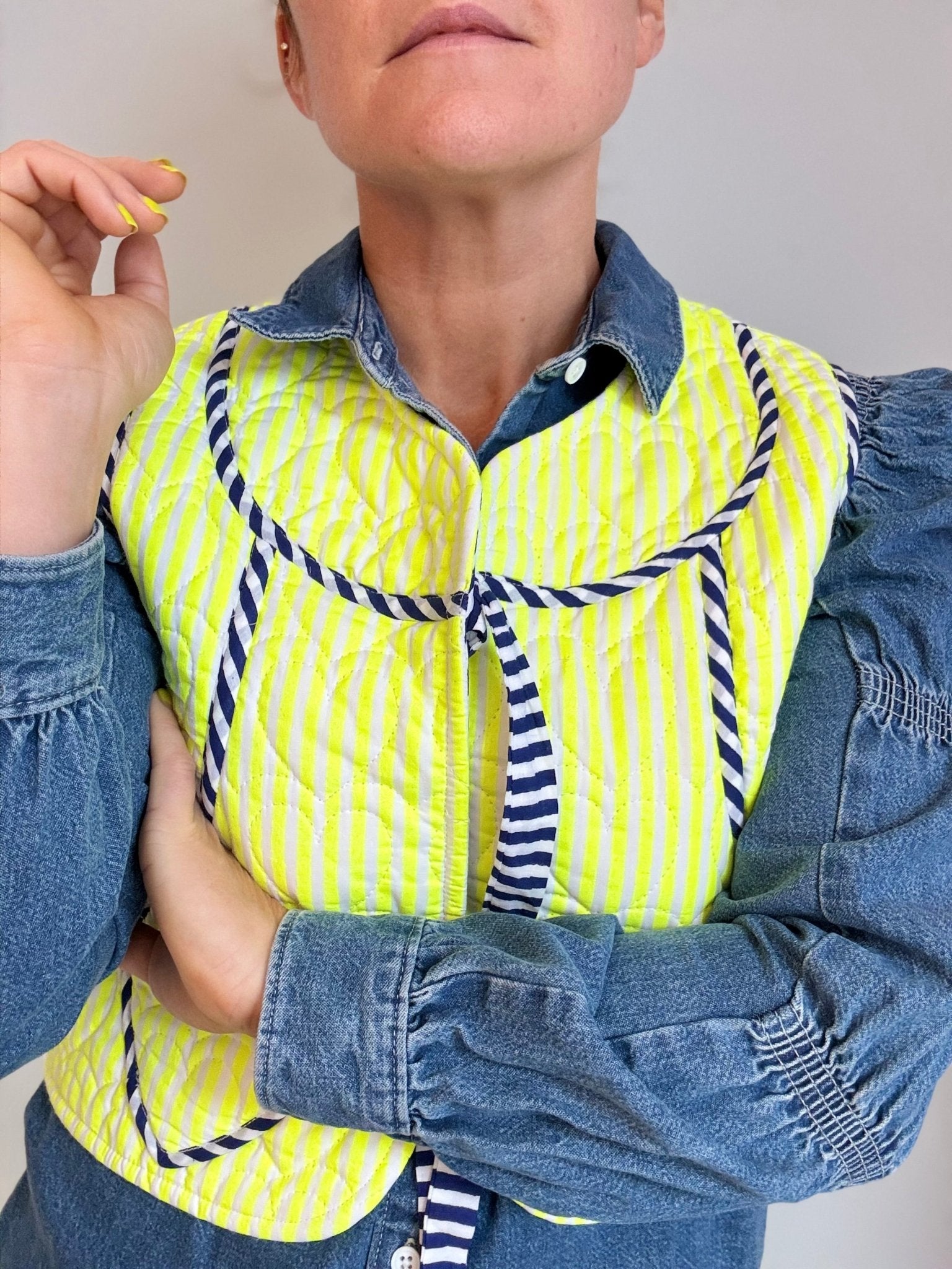 Quilted Waistcoat | Limoncello - Bombaby