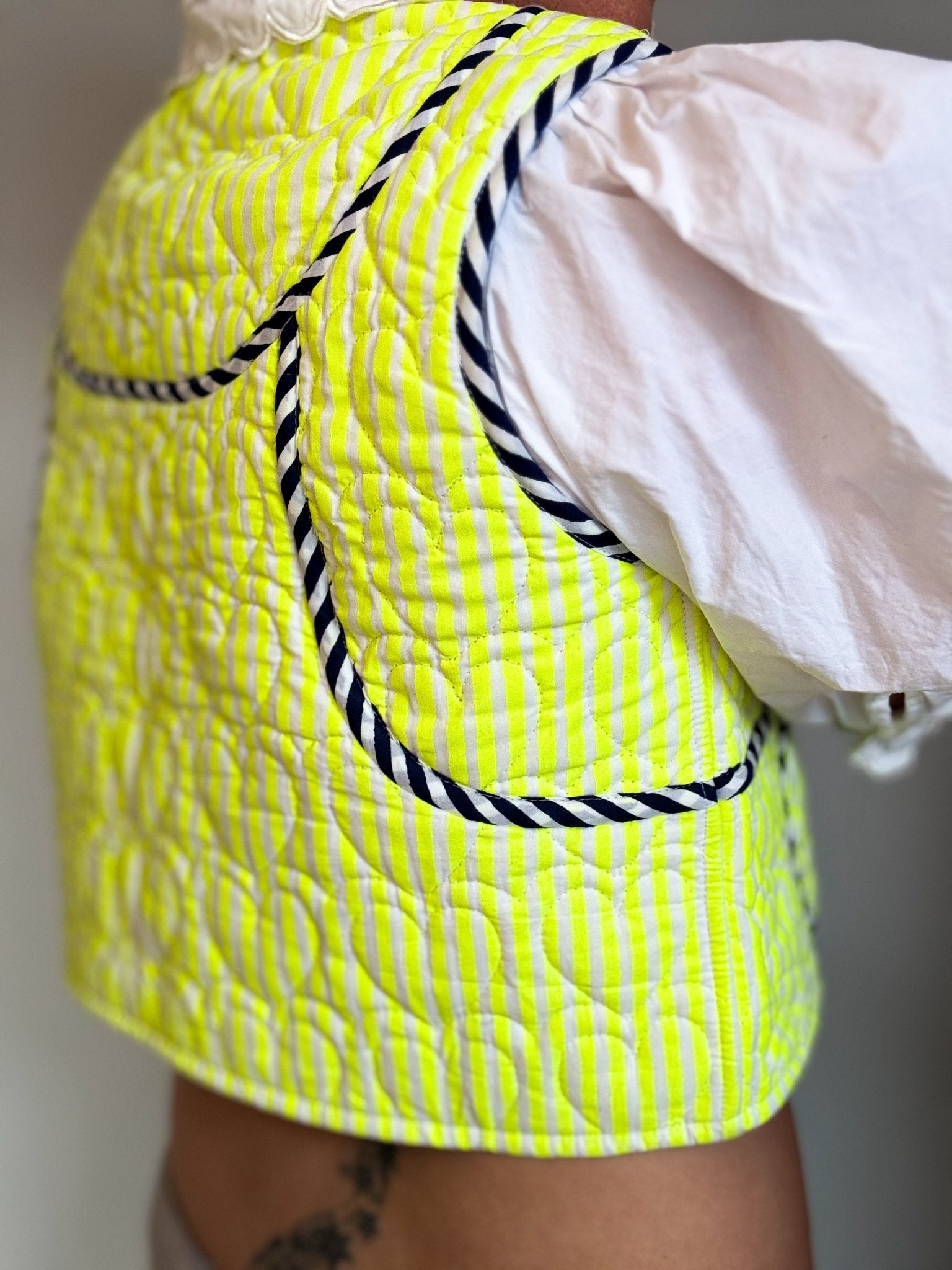 Quilted Waistcoat | Limoncello - Bombaby