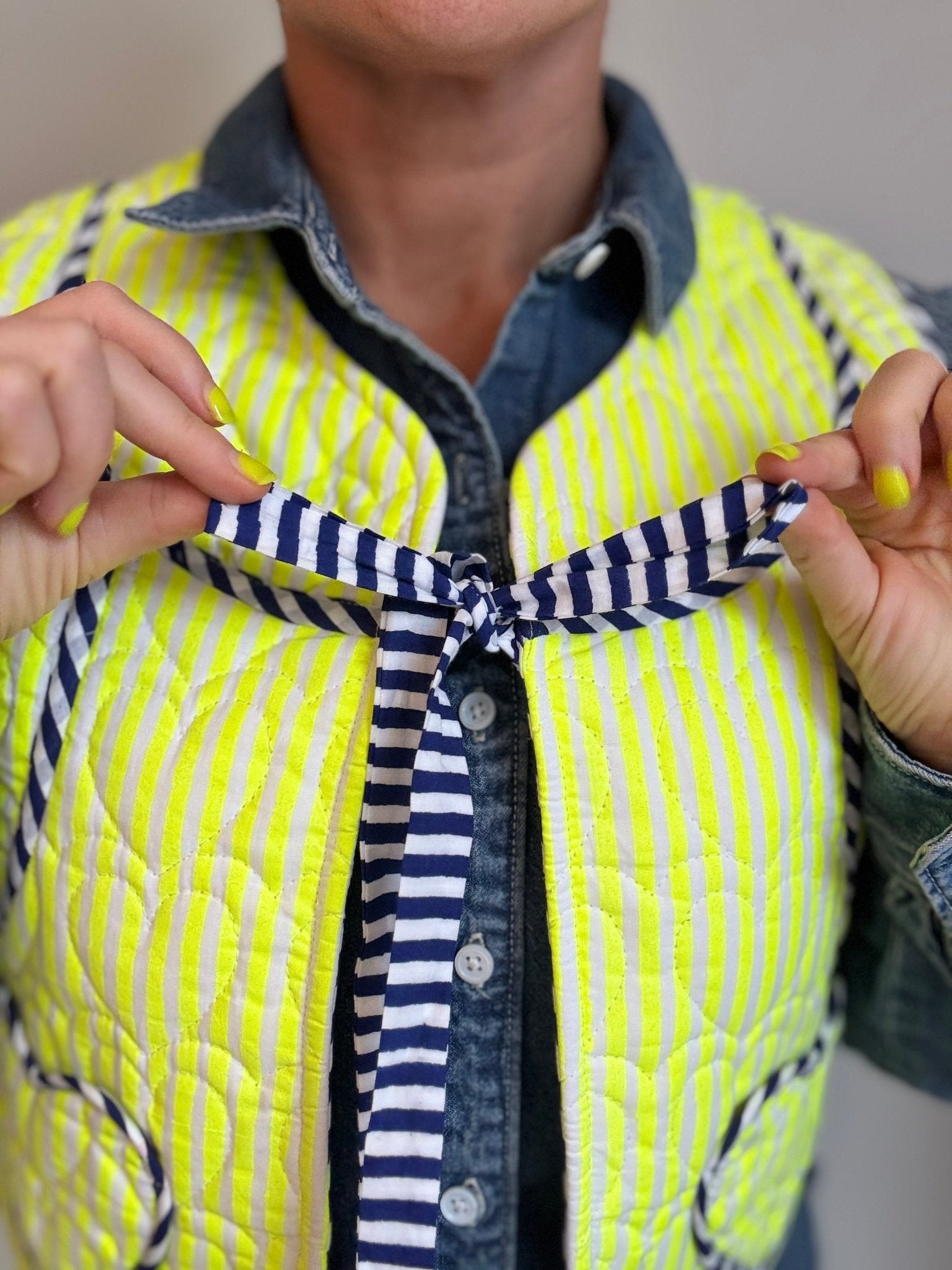 Quilted Waistcoat | Limoncello - Bombaby
