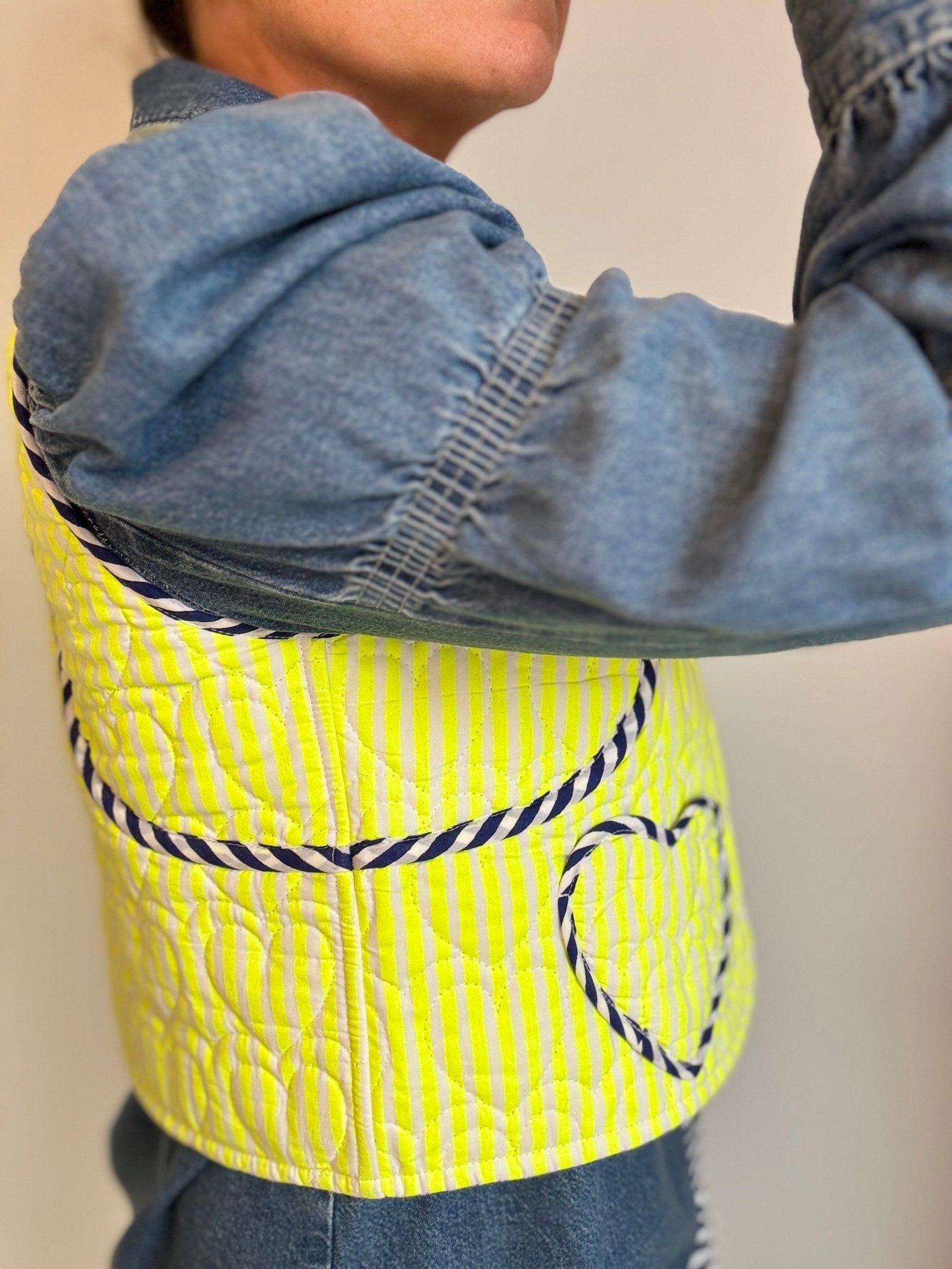 Quilted Waistcoat | Limoncello - Bombaby