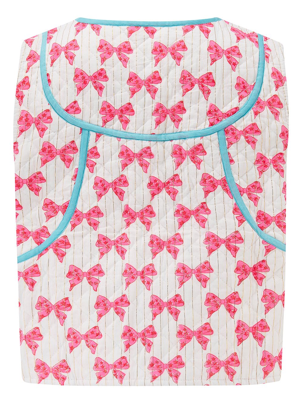 Quilted Waistcoat | Mughal Bloom - Bombaby