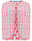 Quilted Waistcoat | Mughal Bloom - Bombaby