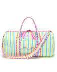 Quilted Weekend Bag | Blue Lemonade - Bombaby