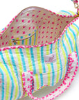 Quilted Weekend Bag | Blue Lemonade - Bombaby