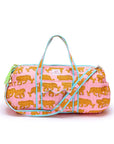 Quilted Weekend Bag | Powder Pink Tiger - Bombaby