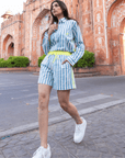 The Pop Shorts | Mykonos Blue PRE ORDER - Bombaby