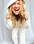 The Rebel Hoodie | Sueded Off - White PRE ORDER - Bombaby