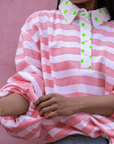 Twill Rugby Blouse | Rose PRE - ORDER - Bombaby
