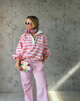 Twill Rugby Blouse | Rose - Bombaby