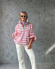 Twill Rugby Blouse | Rose - Bombaby