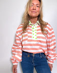Twill Rugby Blouse | Rose - Bombaby