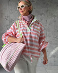 Twill Rugby Blouse | Rose - Bombaby