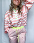 Twill Rugby Blouse | Rose - Bombaby